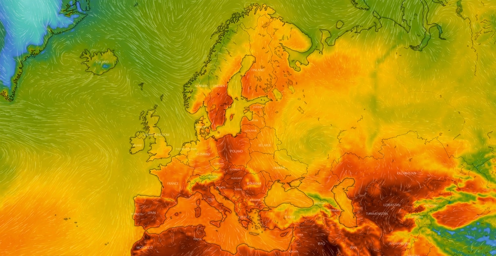 Hedebølge over Europa