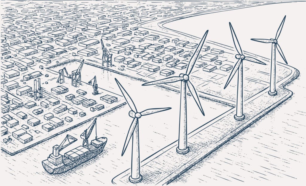 Vindmøller på havn