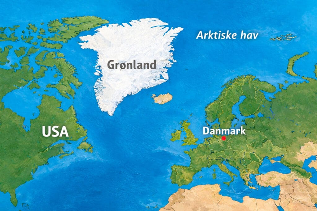 Kort over det arktiske hav