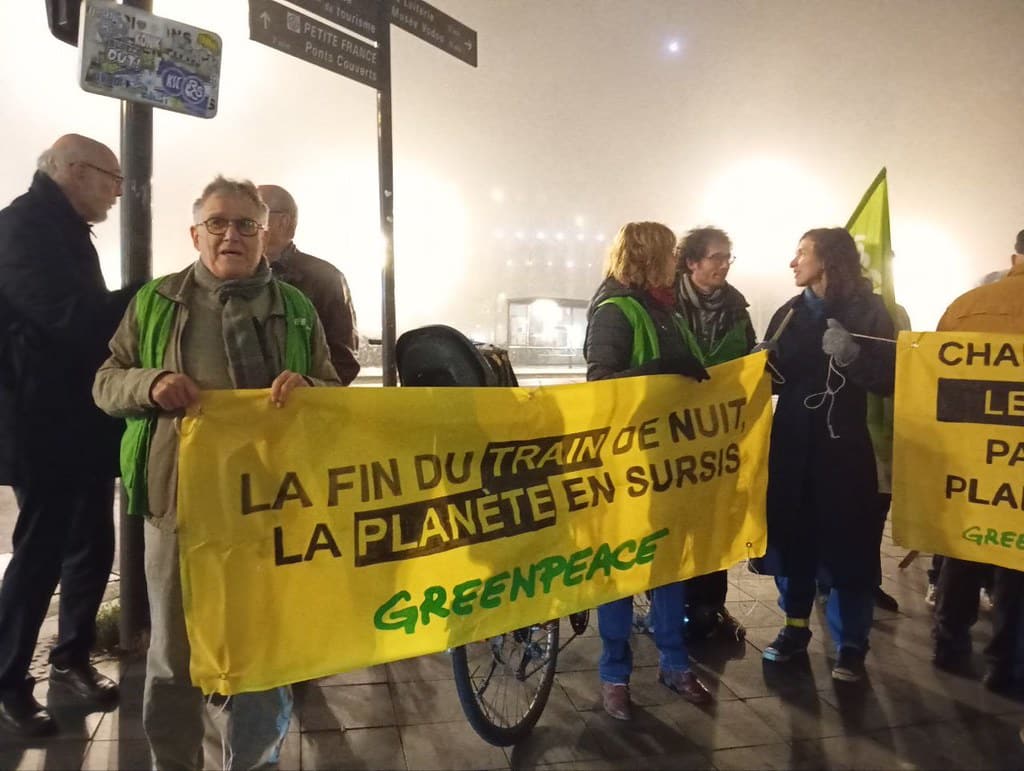 Protest for nattog - Strasbourg