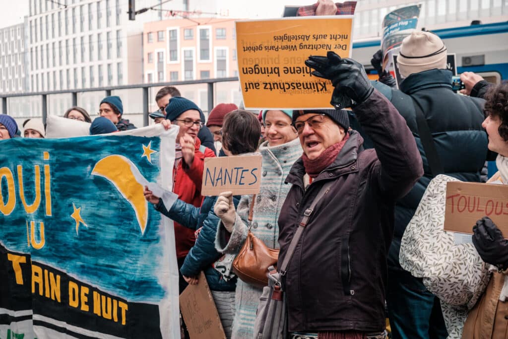 Protest for nattog - Wien
