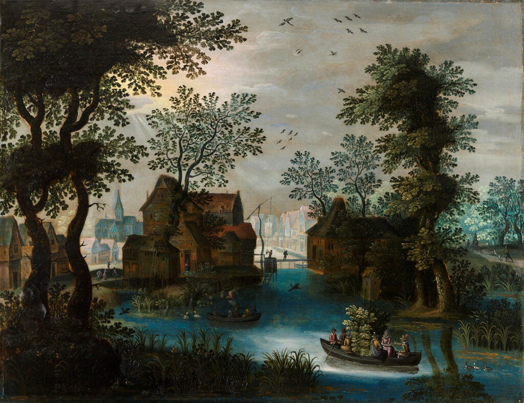 Maleri fra udstillingen skovens tid