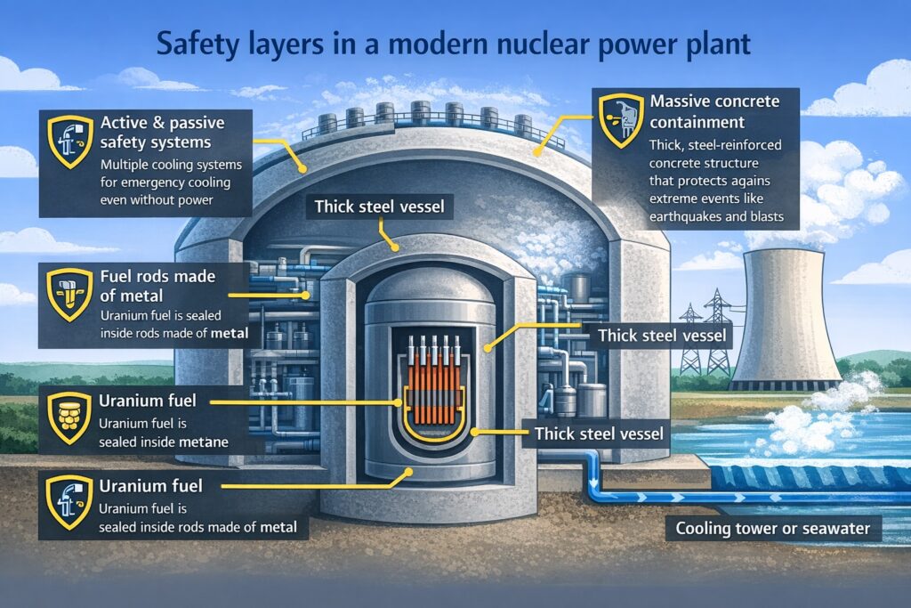 Sikkerhedsforanstaltninger ved et atomkraftværk