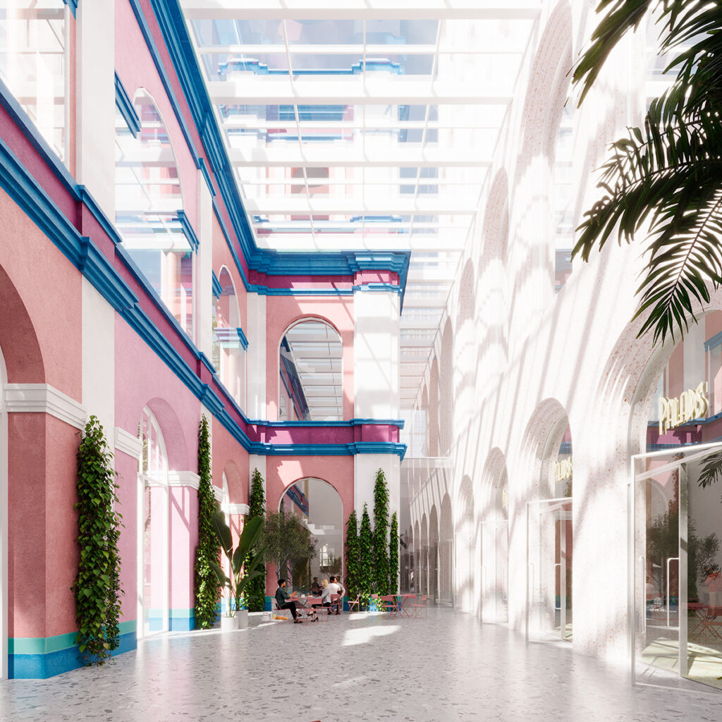 Visualisering, der viser muligt fremtidigt byggeri, Illustration: Cobe