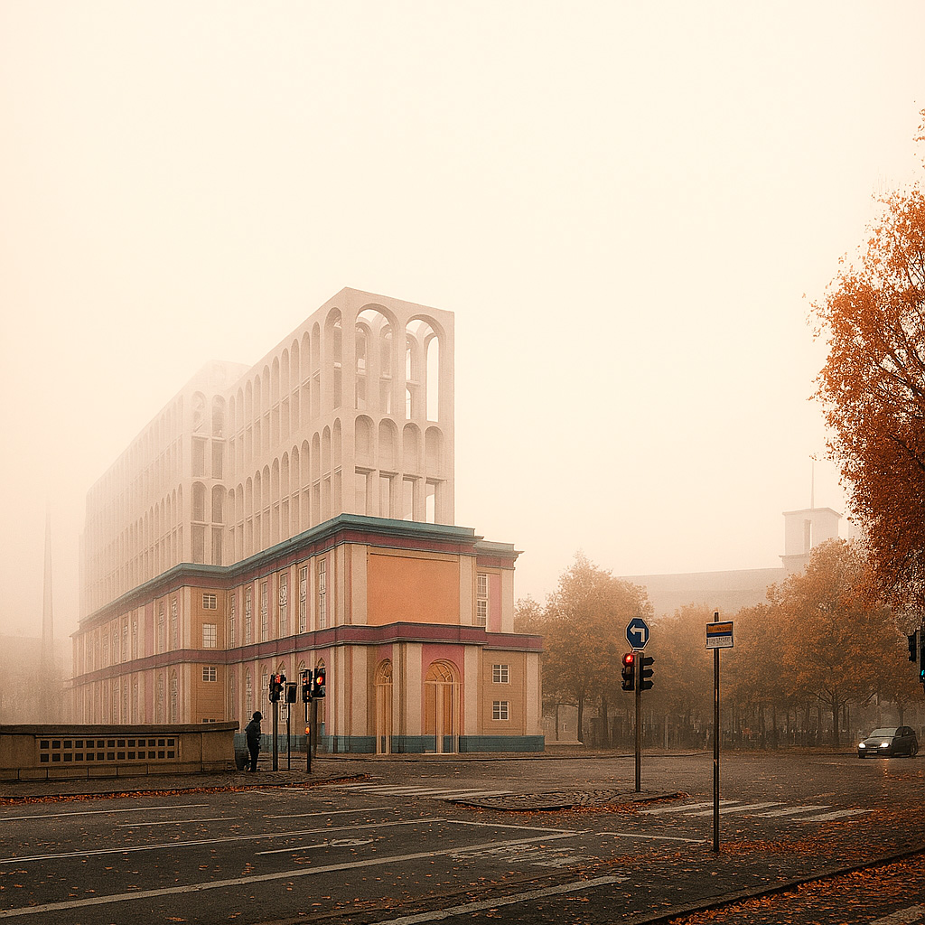 Visualisering, der viser muligt fremtidigt byggeri, Illustration: Cobe