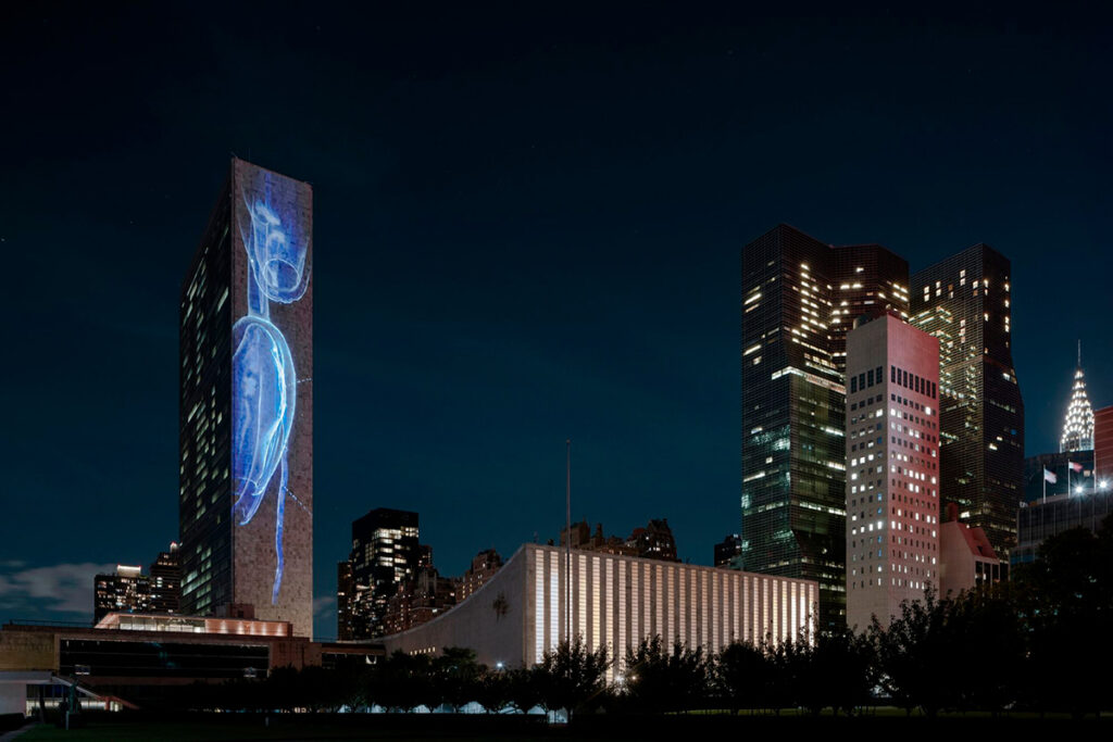 Dette værk Vertical Migration, 2021, vil også være at finde i Come Hell or High Water.
Foto: Lance Gerber