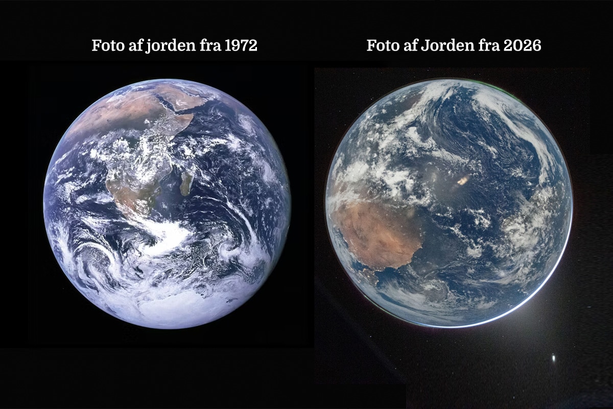 Foto af jorden - '72 & '26