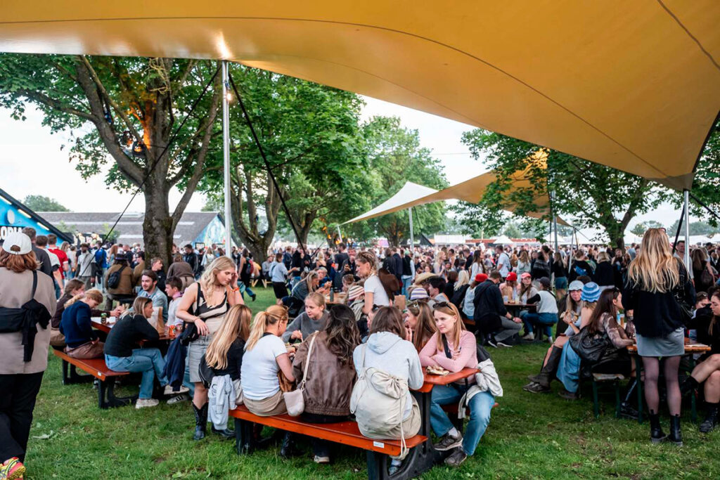 Roskilde festival ved foodcourt