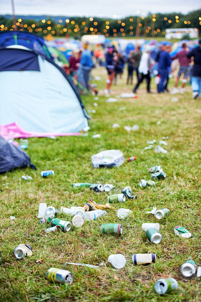 Skrald på festival