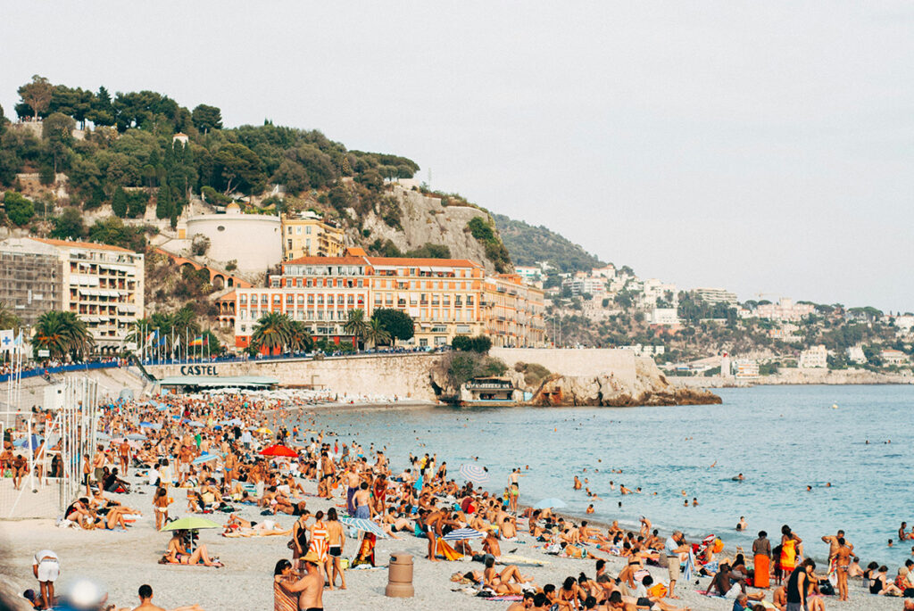 Badestrand i Nice, Frankrig