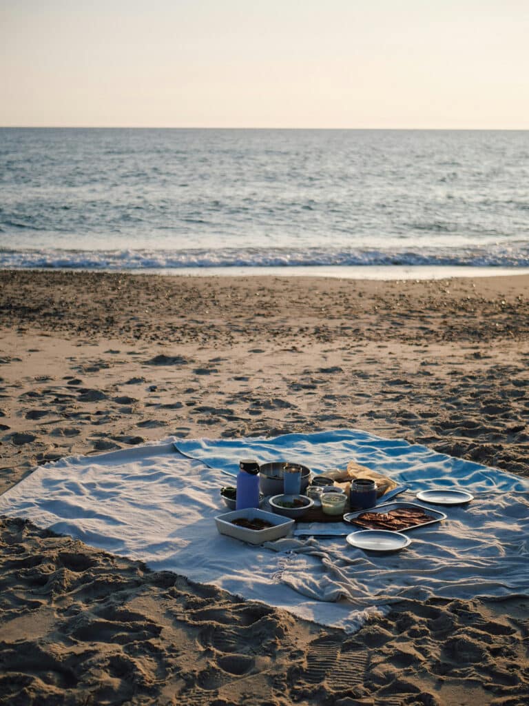 picnic på stranden