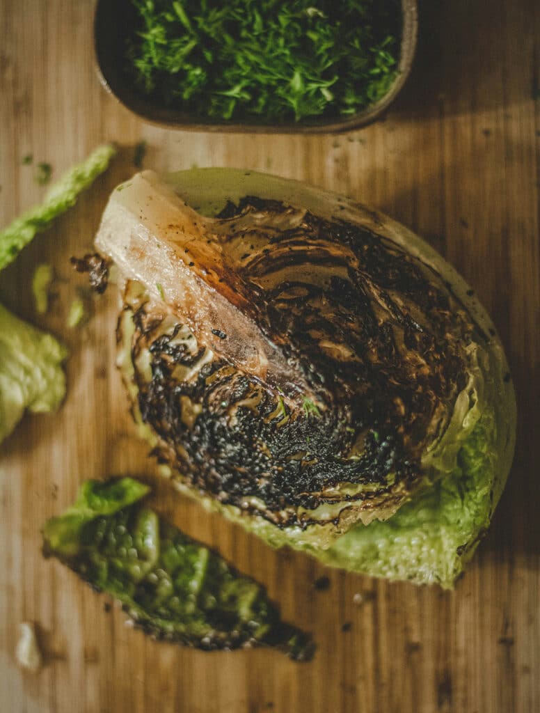 Grillet spidskål