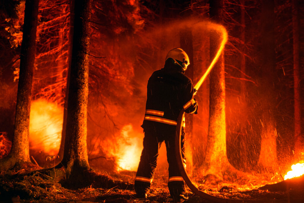 Brandmand der stopper naturbrand