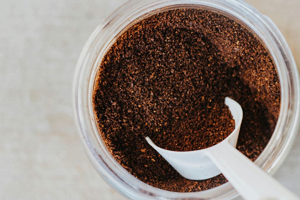 Tørret kaffegrums
