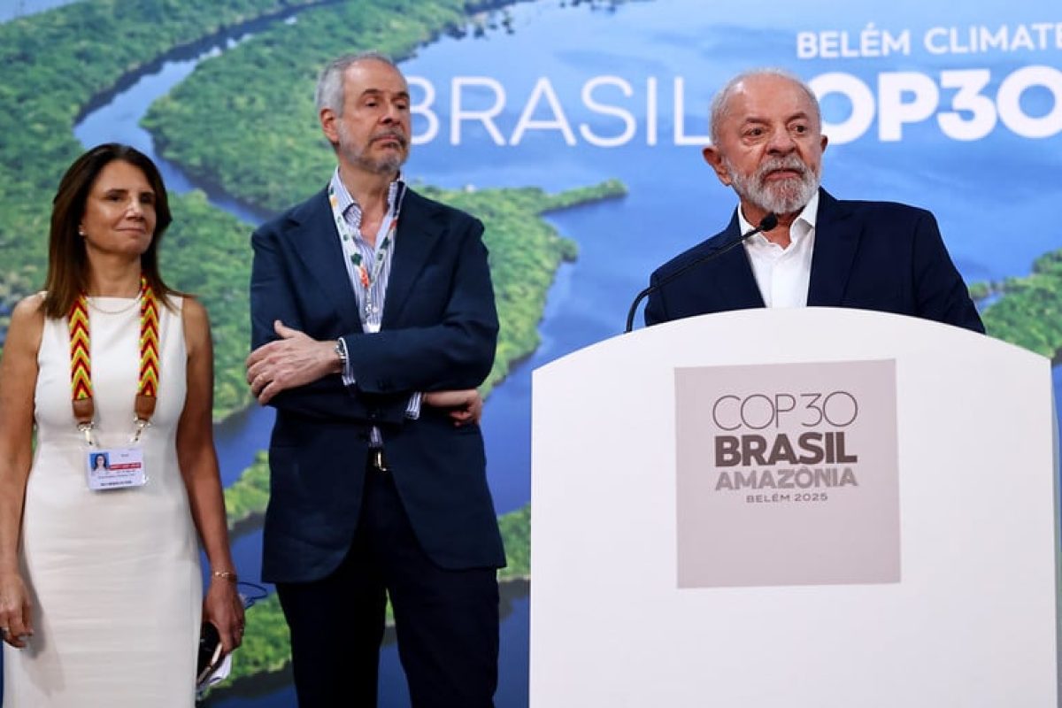 Brasiliens præsident Luiz Inacio Lula da Silva på COP30