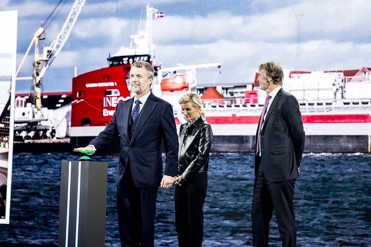 INEOS åbningscermoni af Greensand, hvor Kong Frederik er med til indvielse