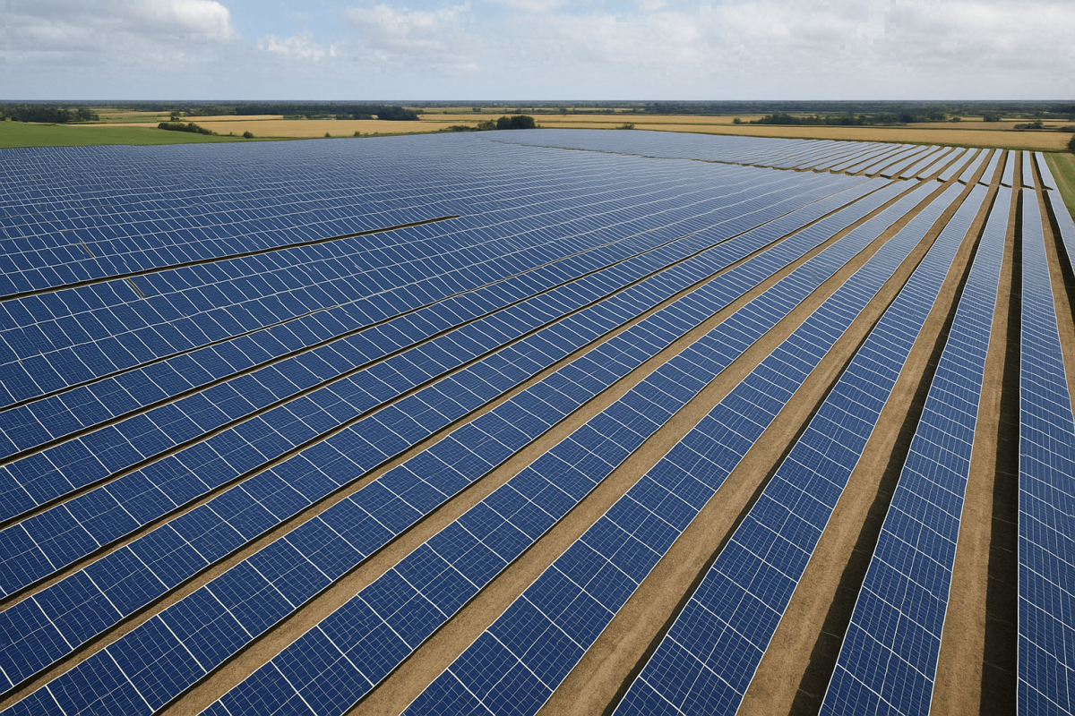 Stor solcellepark