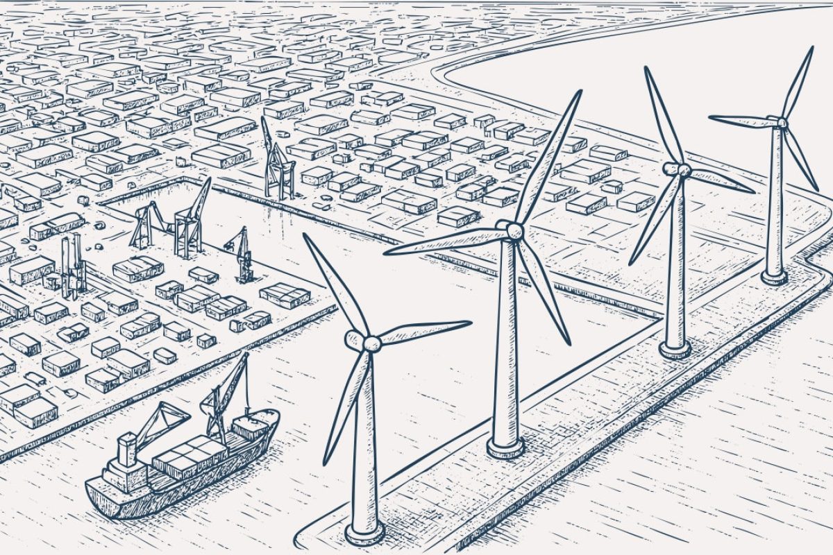 Vindmøller på havn